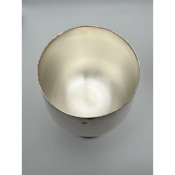 New Cheers 11 Oz Silver Plated Stemmed Goblets In Box Made in Portugal Lot of 2 - Picture 6 of 10